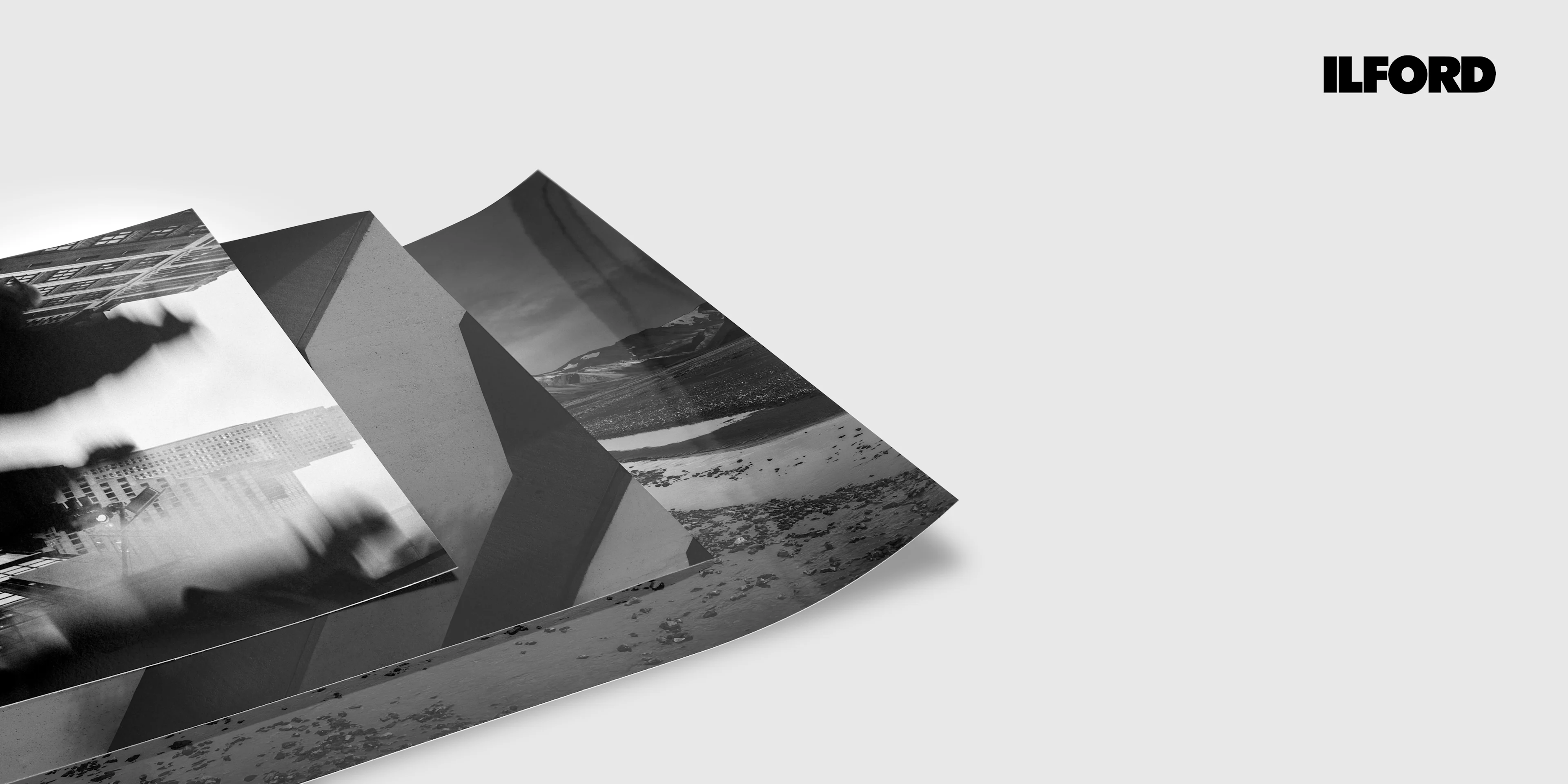 Three photo prints on Ilford black and white photo paper.