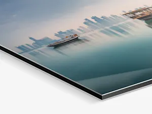 Photo print on aluminum backing Photo print on aluminum backing.