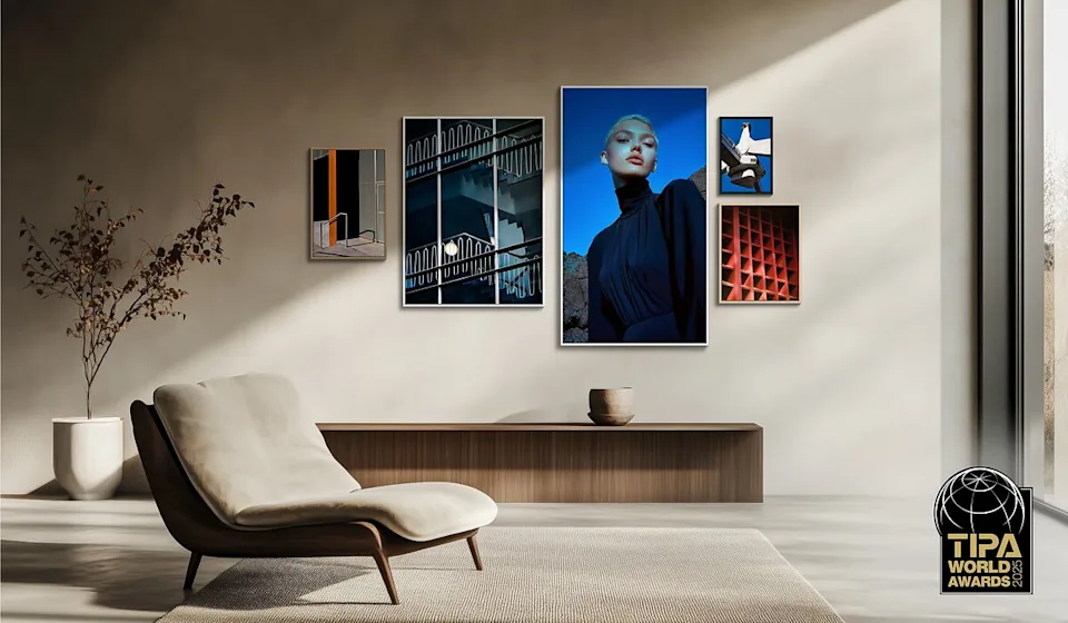 A modern room with pictures on the wall. TIPA World Awards 2025 logo at bottom right.